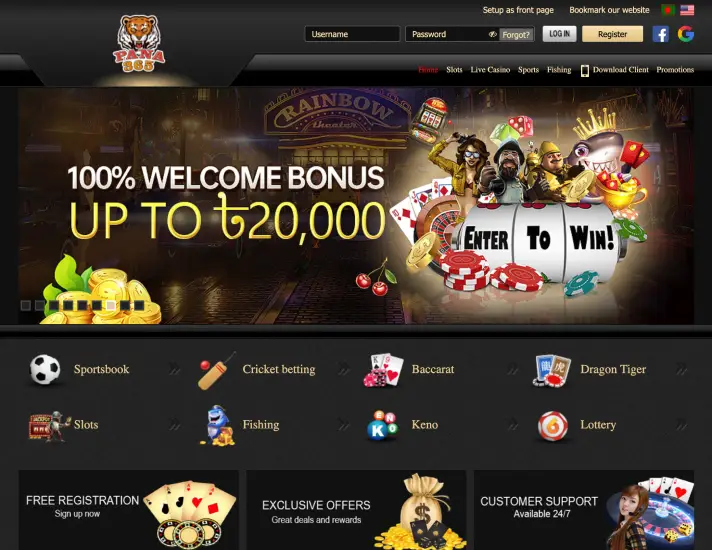 Official website of PANA365 online casino