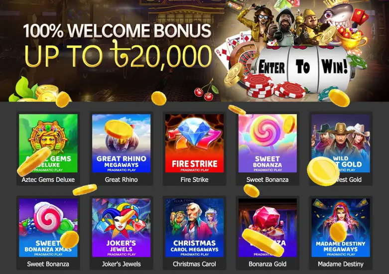 Bonuses for registration on the PANA365 casino website
